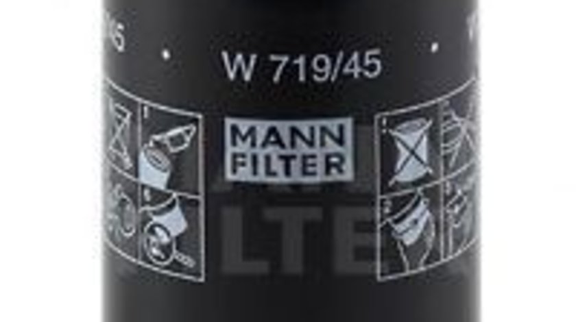Filtru ulei AUDI A6 Avant (4G5, C7, 4GD) (2011 - 2016) MANN-FILTER W 719/45 piesa NOUA