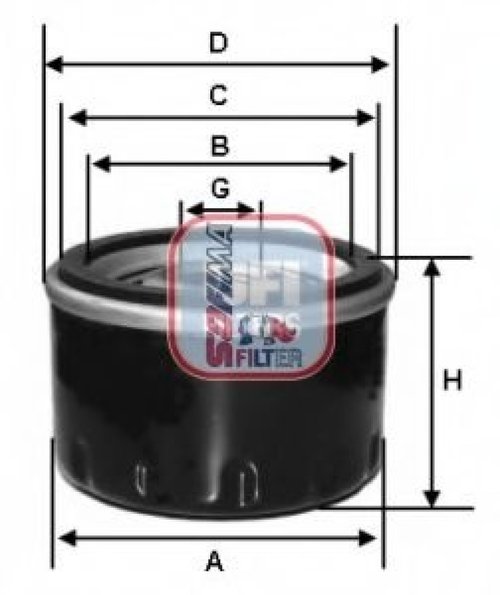 Filtru ulei AUDI Q3 (8U) (2011 - 2016) SOFIMA S 3575 R piesa NOUA