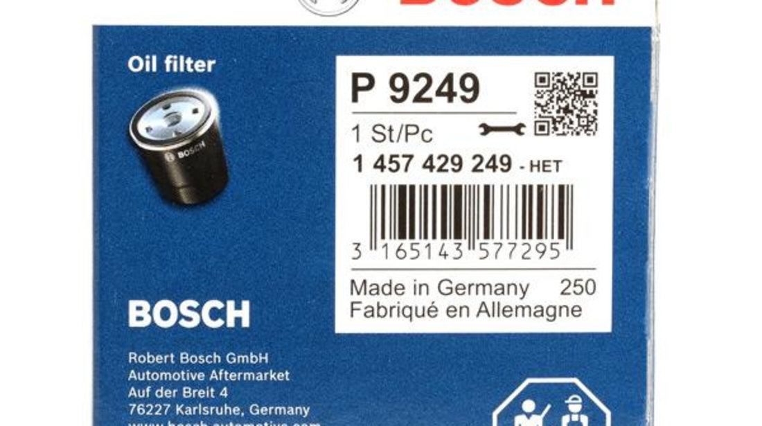 Filtru Ulei Bosch Citroen DS5 2011-2015 1 457 429 249