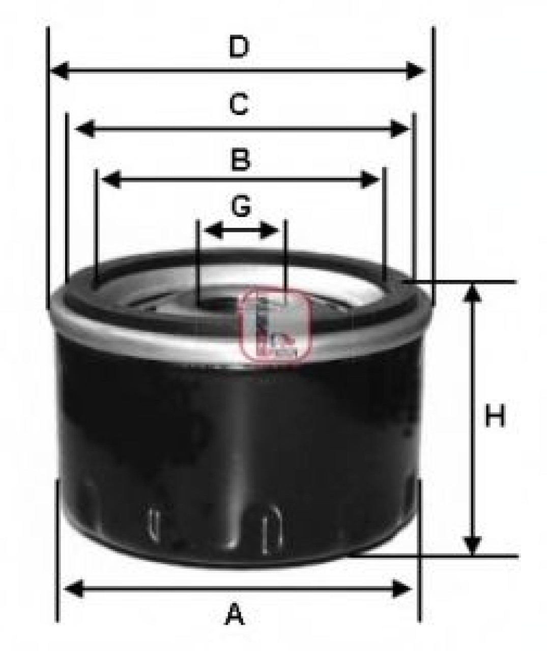 Filtru ulei CITROEN C5 I (DC) (2001 - 2004) SOFIMA S 5030 R piesa NOUA