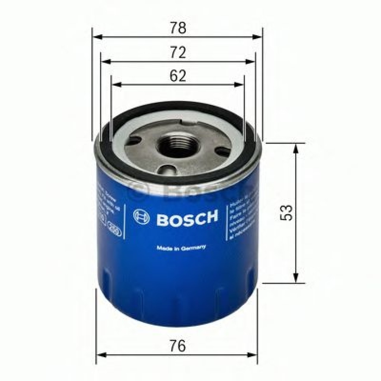 Filtru ulei DACIA DOKKER (2012 - 2016) BOSCH 0 451 103 336 piesa NOUA