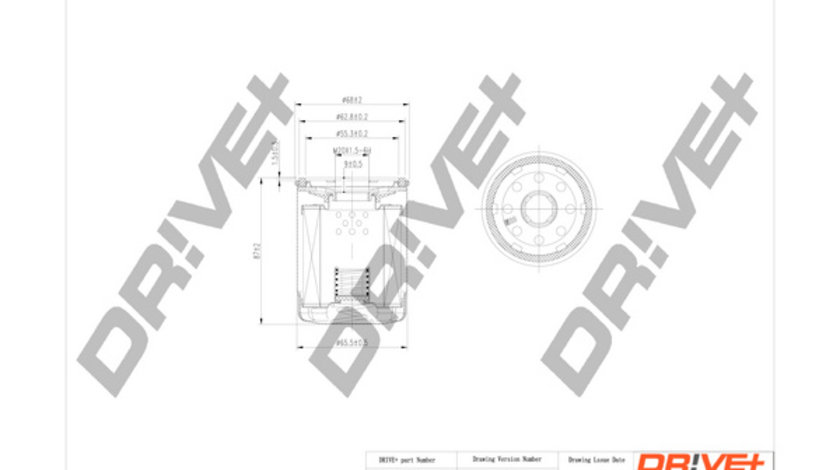 Filtru ulei (DP1110110150 DRIVE) HYUNDAI,KIA