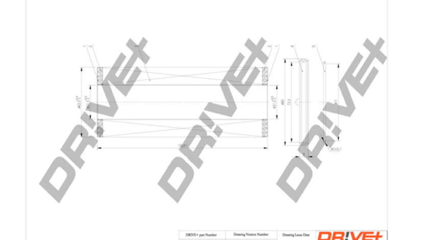 Filtru ulei (DP1110110156 DRIVE) AUDI,PORSCHE,VW