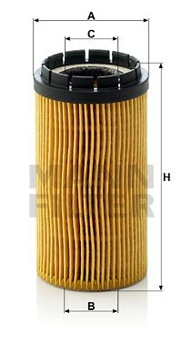 Filtru ulei (HU718X MANN-FILTER) CHRYSLER,HYUNDAI,JEEP,KIA