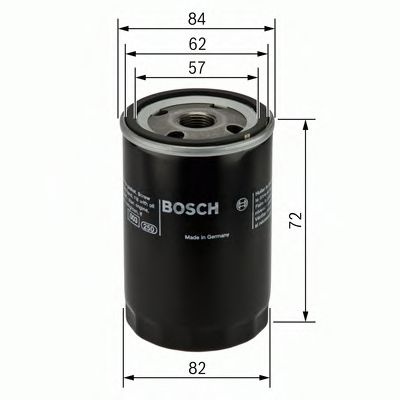 Filtru ulei HYUNDAI TUCSON (JM) (2004 - 2010) BOSCH 0 451 103 316 piesa NOUA