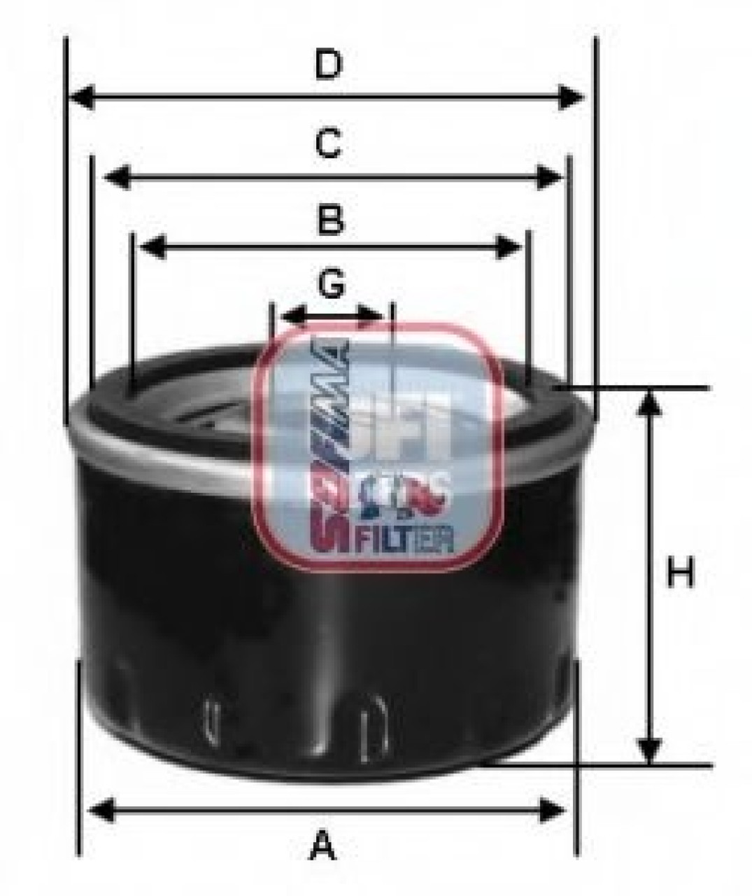 Filtru ulei KIA CEED SW (JD) (2012 - 2016) SOFIMA S 3583 R piesa NOUA