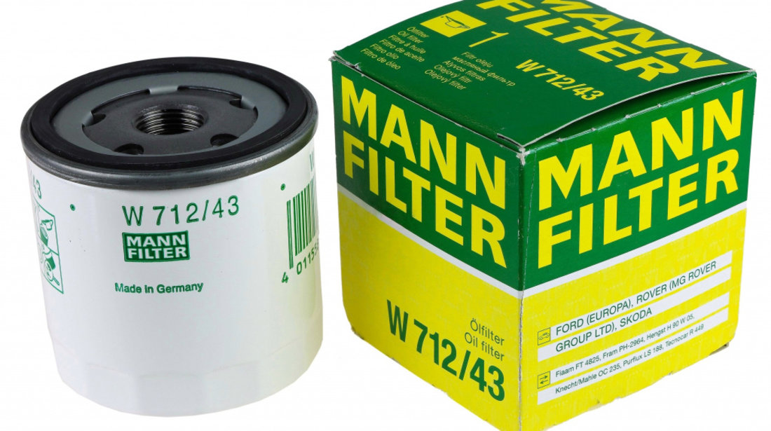Filtru Ulei Mann Filter Mg Maestro 1983-1990 W712/43