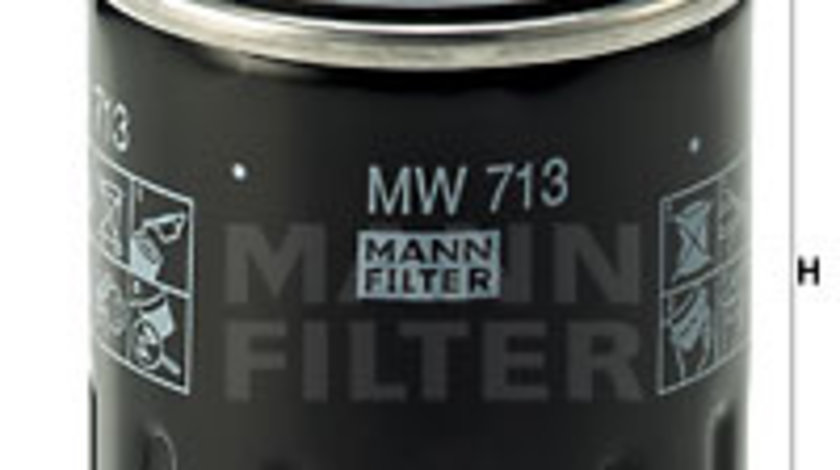 Filtru ulei (MW713 MANN-FILTER) BIMOTA MOTORCYCLES,CAGIVA MOTORCYCLES,DUCATI MOTORCYCLES,MOTO GUZZI MC