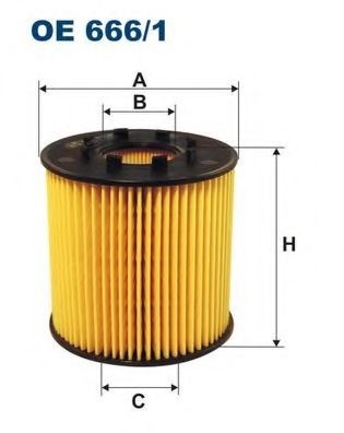 Filtru ulei NISSAN INTERSTAR caroserie (X70) (2002 - 2016) FILTRON OE666/1 piesa NOUA