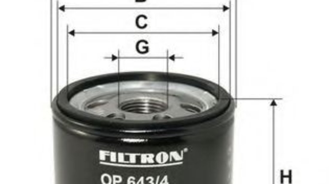 Filtru ulei NISSAN NOTE (E11) (2006 - 2013) FILTRON OP643/4 piesa NOUA