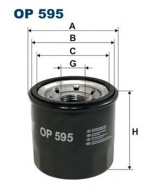 Filtru ulei NISSAN TIIDA Limuzina (SC11X) (2006 - 2016) FILTRON OP595 piesa NOUA