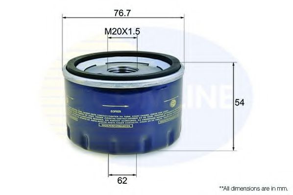 Filtru ulei RENAULT MEGANE I Break (KA0/1) (1999 - 2003) COMLINE EOF025 piesa NOUA