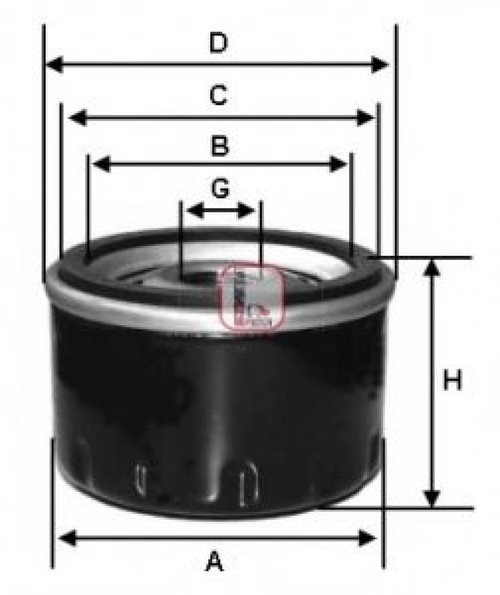 Filtru ulei ROVER 75 (RJ) (1999 - 2005) SOFIMA S 3254 R piesa NOUA