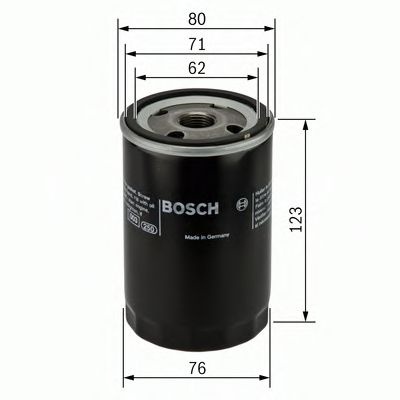 Filtru ulei SKODA OCTAVIA II (1Z3) (2004 - 2013) BOSCH 0 451 103 314 piesa NOUA