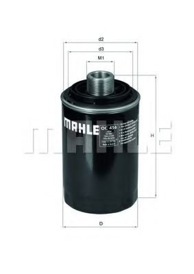 Filtru ulei SKODA OCTAVIA II (1Z3) (2004 - 2013) MAHLE ORIGINAL OC 456 piesa NOUA