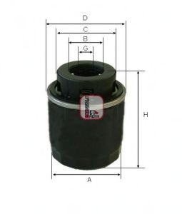 Filtru ulei SKODA OCTAVIA II (1Z3) (2004 - 2013) SOFIMA S 3494 R piesa NOUA