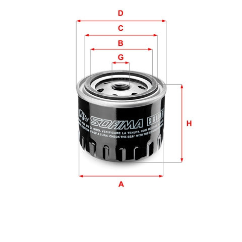 Filtru Ulei Sofima Renault S 6100 R