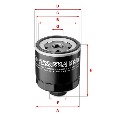 Filtru Ulei Sofima Vag S 1310 R