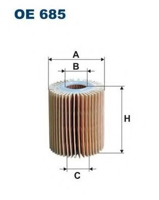 Filtru ulei TOYOTA AURIS (NRE15, ZZE15, ADE15, ZRE15, NDE15) (2006 - 2012) FILTRON OE685 piesa NOUA