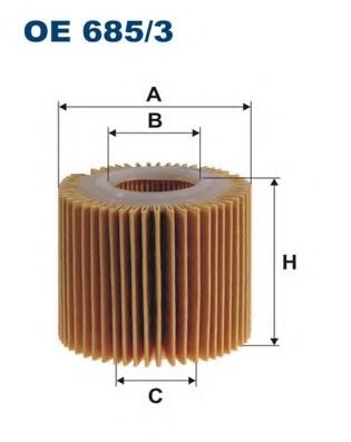 Filtru ulei TOYOTA AURIS (NRE15, ZZE15, ADE15, ZRE15, NDE15) (2006 - 2012) FILTRON OE685/3 piesa NOUA