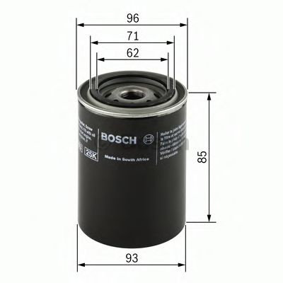 Filtru ulei VOLVO S40 I (VS) (1995 - 2004) BOSCH 0 451 103 219 piesa NOUA