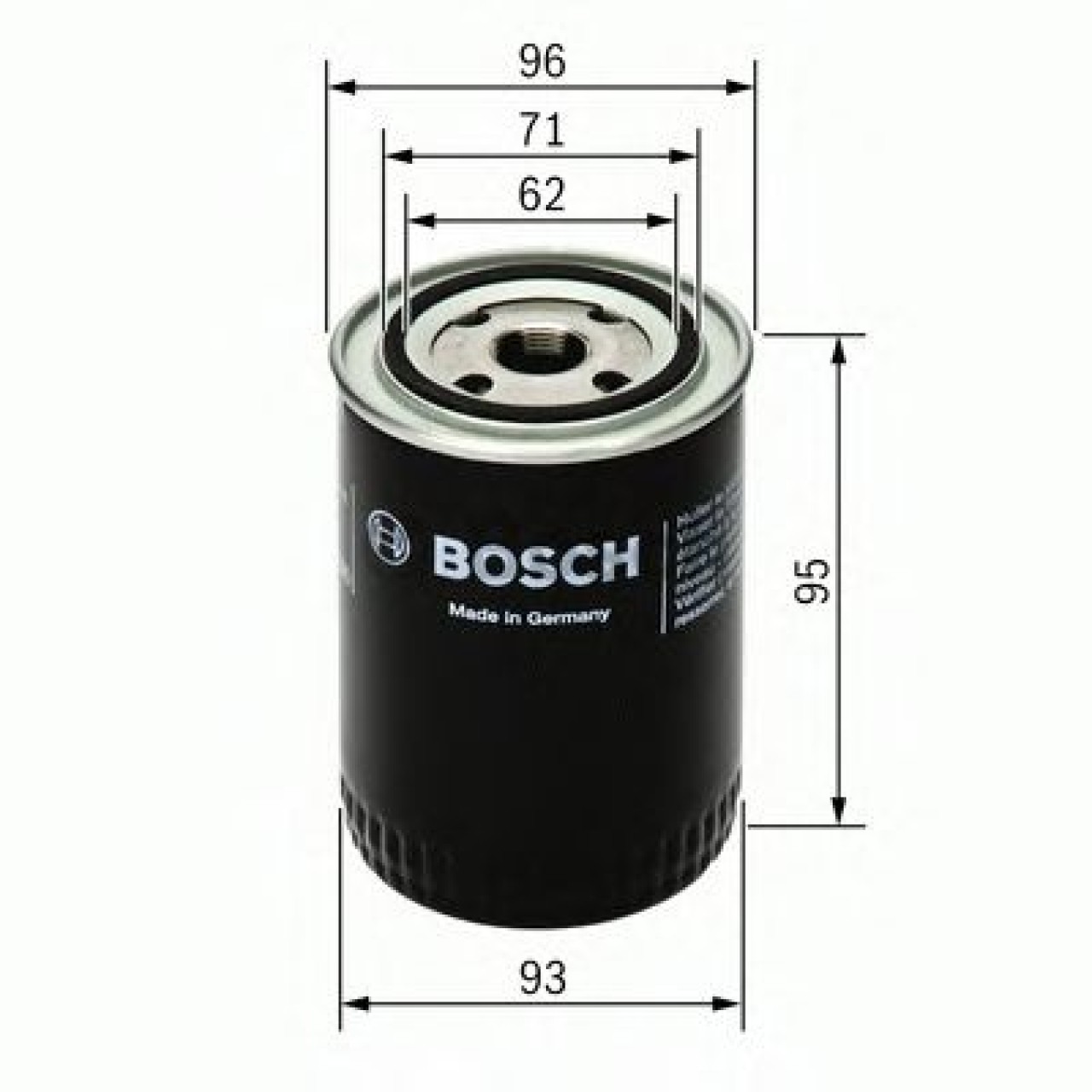 Filtru ulei VOLVO S40 I (VS) (1995 - 2004) BOSCH 0 451 103 260 piesa NOUA