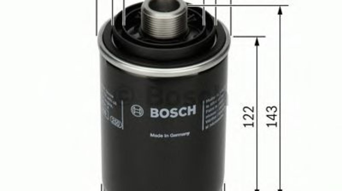 Filtru ulei VW CC (358) (2011 - 2016) BOSCH F 026 407 080 piesa NOUA