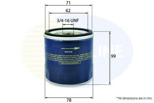 Filtru ulei VW PASSAT (3B3) (2000 - 2005) COMLINE EOF047 piesa NOUA