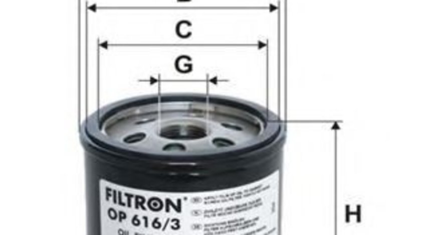 Filtru ulei VW TIGUAN (5N) (2007 - 2016) FILTRON OP616/3 piesa NOUA