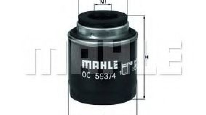 Filtru ulei VW TIGUAN (5N) (2007 - 2016) MAHLE ORIGINAL OC 593/4 piesa NOUA