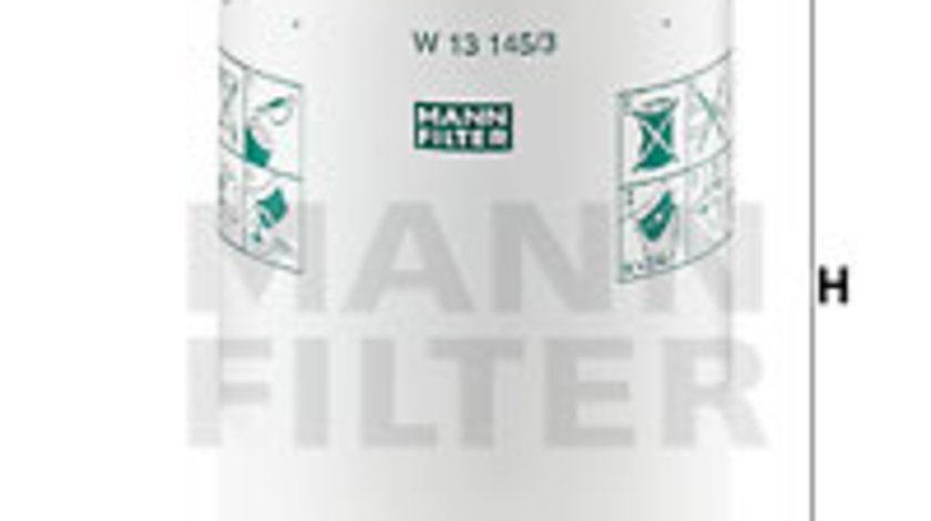 Filtru ulei (W131453 MANN-FILTER) BOVA,DAF,NEOPLAN