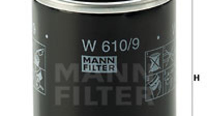 Filtru ulei (W6109 MANN-FILTER) LEXUS,PERODUA,PONTIAC,SUZUKI,TOYOTA