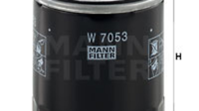 Filtru ulei (W7053 MANN-FILTER) ARO,Citroen,DAF,DAIHATSU,FIAT,FSO,HYUNDAI,LADA,LANCIA,LDV,MAHINDRA,MEGA,MOSKVICH,NISSAN,PEUGEOT,PIAGGIO,ROVER,TALBOT