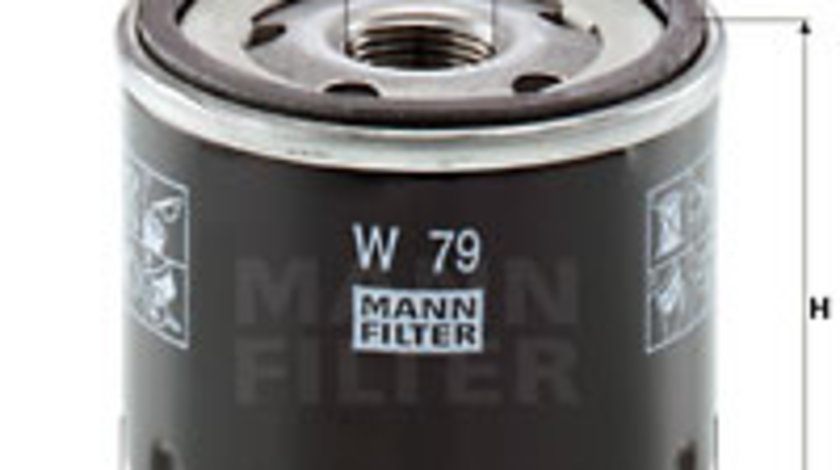 Filtru ulei (W79 MANN-FILTER) ALFA ROMEO,DACIA,FIAT,JEEP,NISSAN,OPEL,RENAULT,SMART,SUZUKI,VAUXHALL