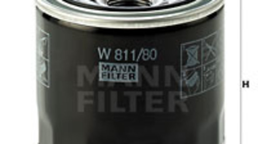 Filtru ulei (W81180 MANN-FILTER) ASIA MOTORS,BEDFORD,BELARUS,BRANSON TRACTORS,CARRARO,DERWAYS,FORD,FORD AUSTRALIA,GENESIS,GREAT WALL,HAVAL,HOLDEN,HONDA,HYUNDAI,ISUZU,KIA,KIOTI,LANDINI,LOTUS,MAZDA,MITS