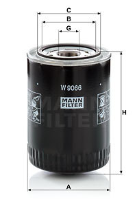 Filtru ulei (W9066 MANN-FILTER) MITSUBISHI