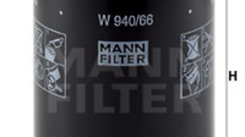 Filtru ulei (W94066 MANN-FILTER) AUDI,SEAT,SKODA,VW