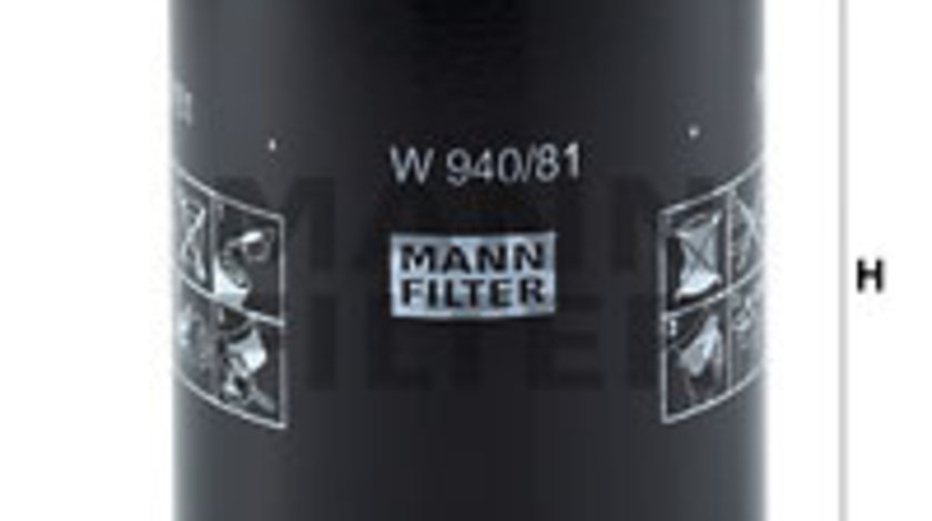 Filtru ulei (W94081 MANN-FILTER) FORD,FORD ASIA / OCEANIA,FORD AUSTRALIA,LEXUS,NISSAN,TOYOTA