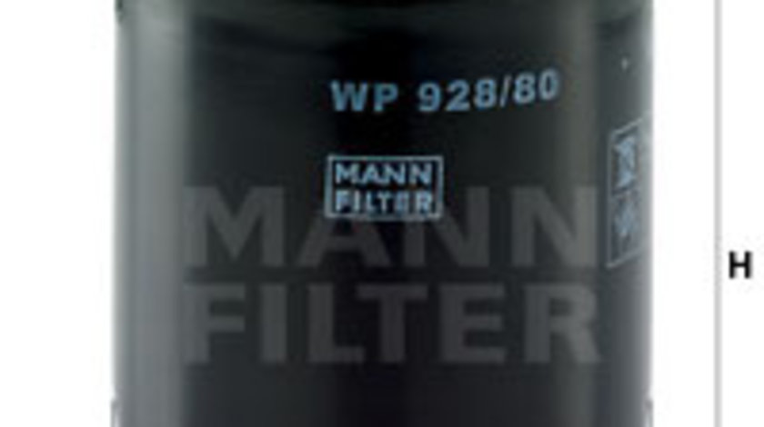 Filtru ulei (WP92880 MANN-FILTER) FORD,FORD AUSTRALIA,MAZDA,METROCAB,TOYOTA,VW