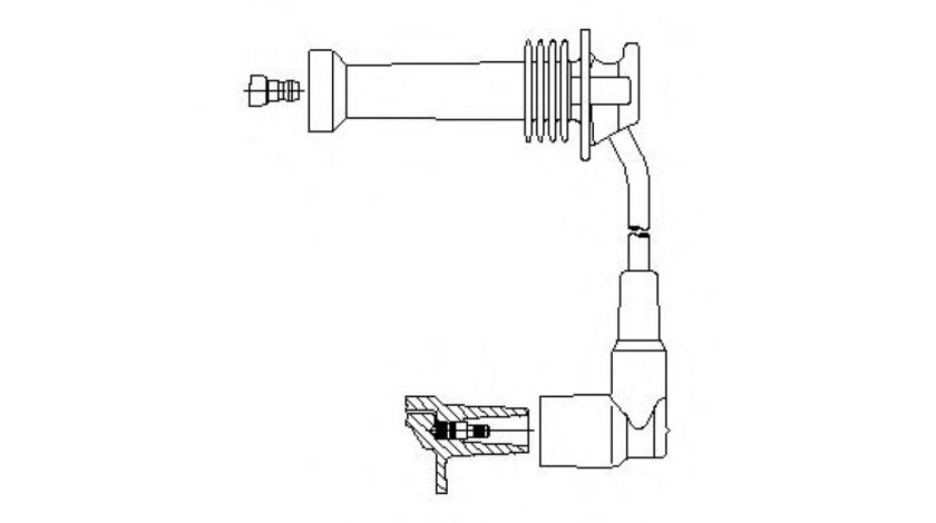 Fisa bujii FORD FIESTA VI (2008 - 2016) BREMI 8A17/38 piesa NOUA