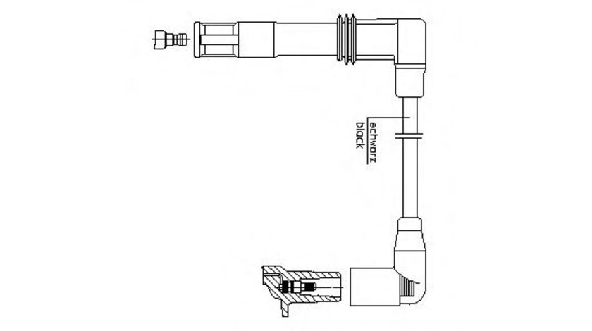 Fisa bujii SKODA FABIA I (6Y2) (1999 - 2008) BREMI 1A13/33 piesa NOUA