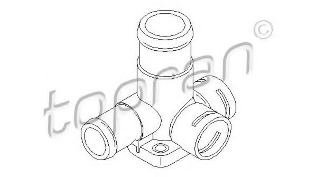 Flansa lichid racire VW PASSAT Variant (3A5, 35I) (1988 - 1997) TOPRAN 101 456 piesa NOUA