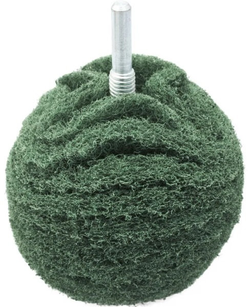 Flexipads Green Medium Scruff Ball Bila Polish Abraziva Verde 75mm BA320