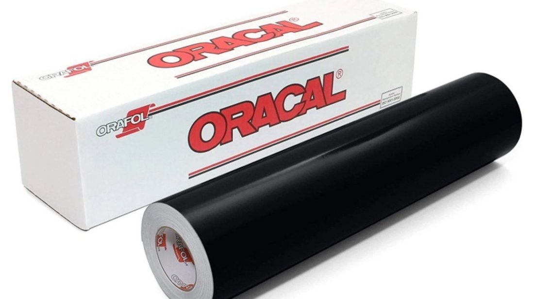 Folie Auto Oracal Negru Lucios La Rola 1.26 x 50M 641 151119-1