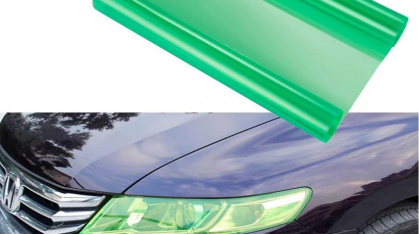 Folie protectie faruri / stopuri auto - Verde (pret/m liniar) AVX-FOL10