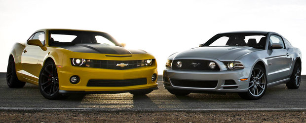 Ford Mustang 2015 vs. Chevrolet Camaro: care este mai bun?