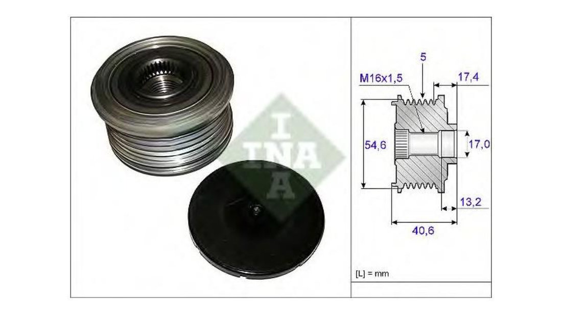 Fulie alternator Renault KANGOO (KC0/1_) 1997-2016 #2 235505