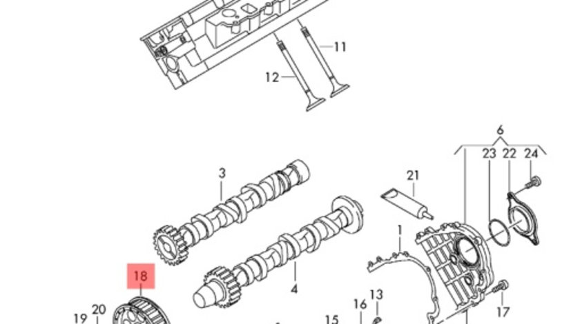 Fulie ax came Audi A4 B8 2.7 TDI CGK OEM 059109105G