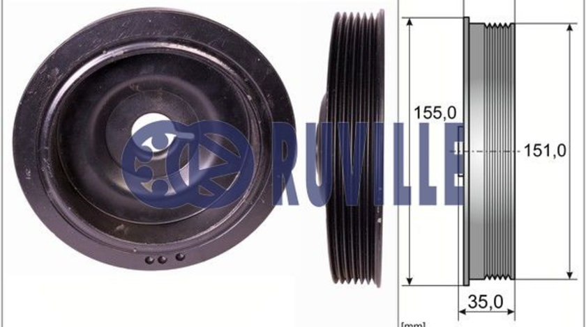 Fulie curea, arbore cotit (515511 EVR) DACIA,MERCEDES-BENZ,NISSAN,RENAULT