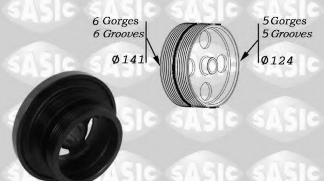 Fulie curea, arbore cotit BMW X5 (E53) (2000 - 2006) SASIC 2156047 piesa NOUA